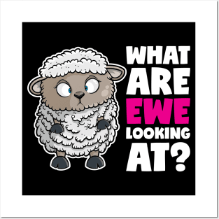 What Are EWE Looking At? | Sheep Posters and Art